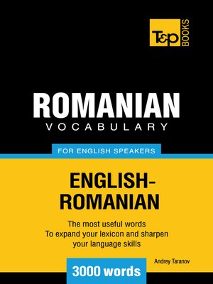 cover image of Romanian Vocabulary for English Speakers